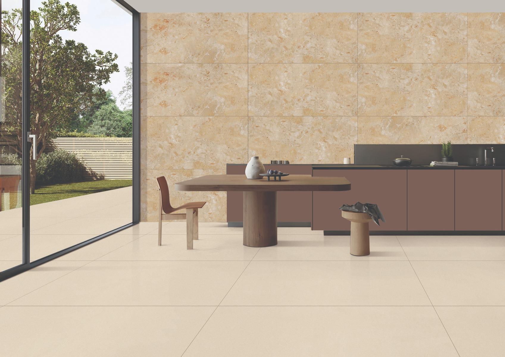 DGVT Sand Beige Tiles Floor Tiles Cement Pattern Matte Beige | Image 2